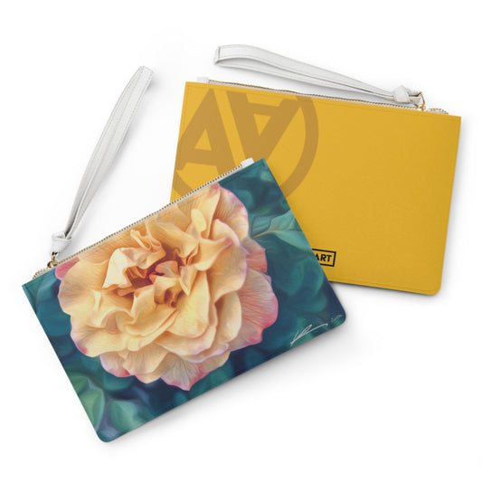 "Yellow Rose" Clutch Bag | Art by Brooke Lumbus