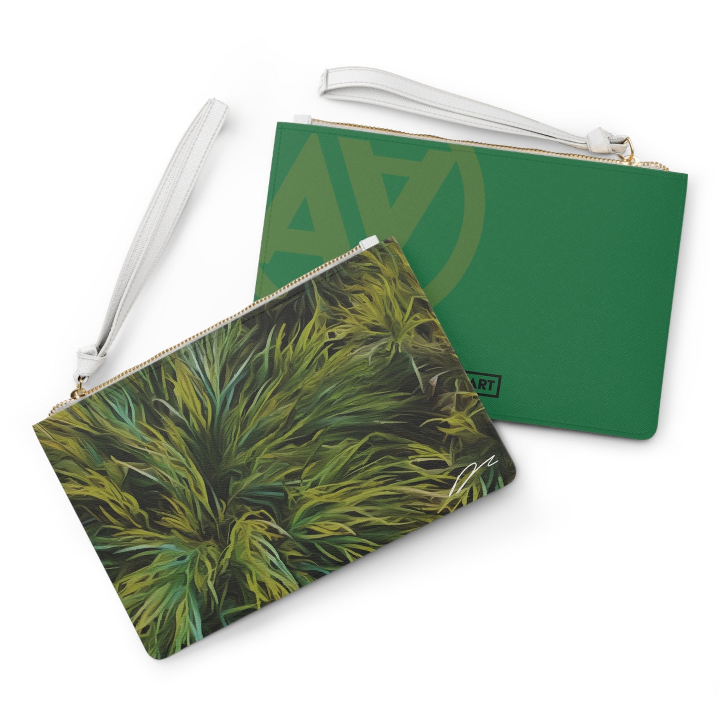 "Green Moss" Clutch Bag | Art by Brooke Lumbus