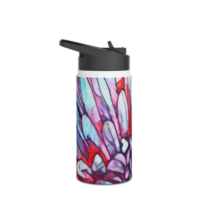 "Flora Burst" Stainless Steel Water Bottle | Art by Brooke Lumbus