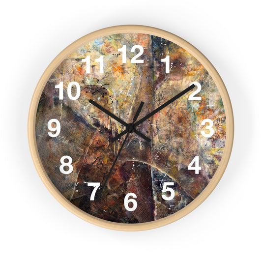 "Woven" Wall Clock | Art by Alex May