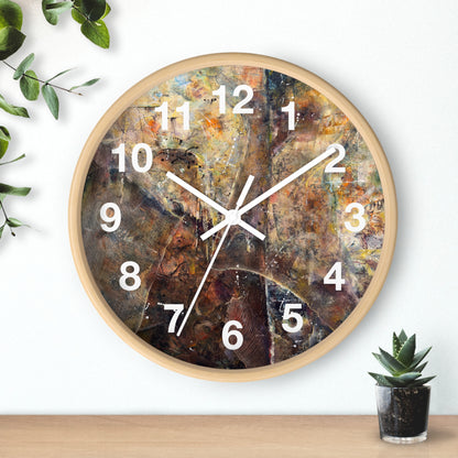 "Woven" Wall Clock | Art by Alex May