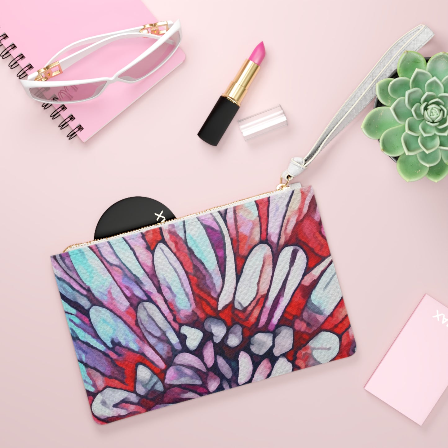 "Flora Burst" Clutch Bag | Art by Brooke Lumbus