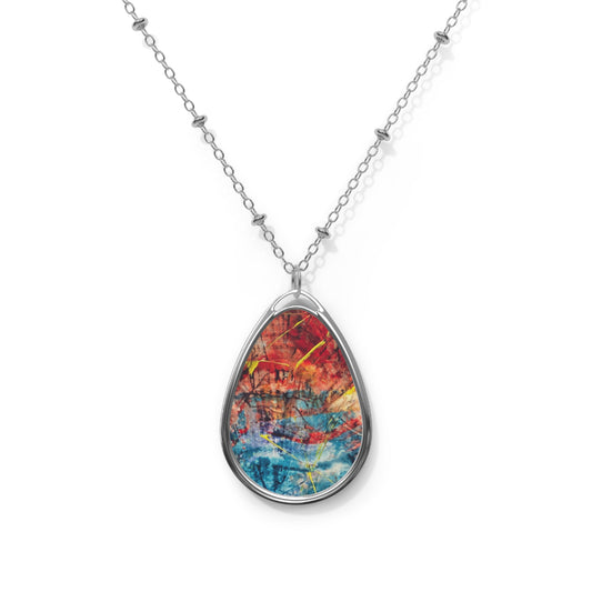 "Rebirth" Oval Necklace | Art by Alex May