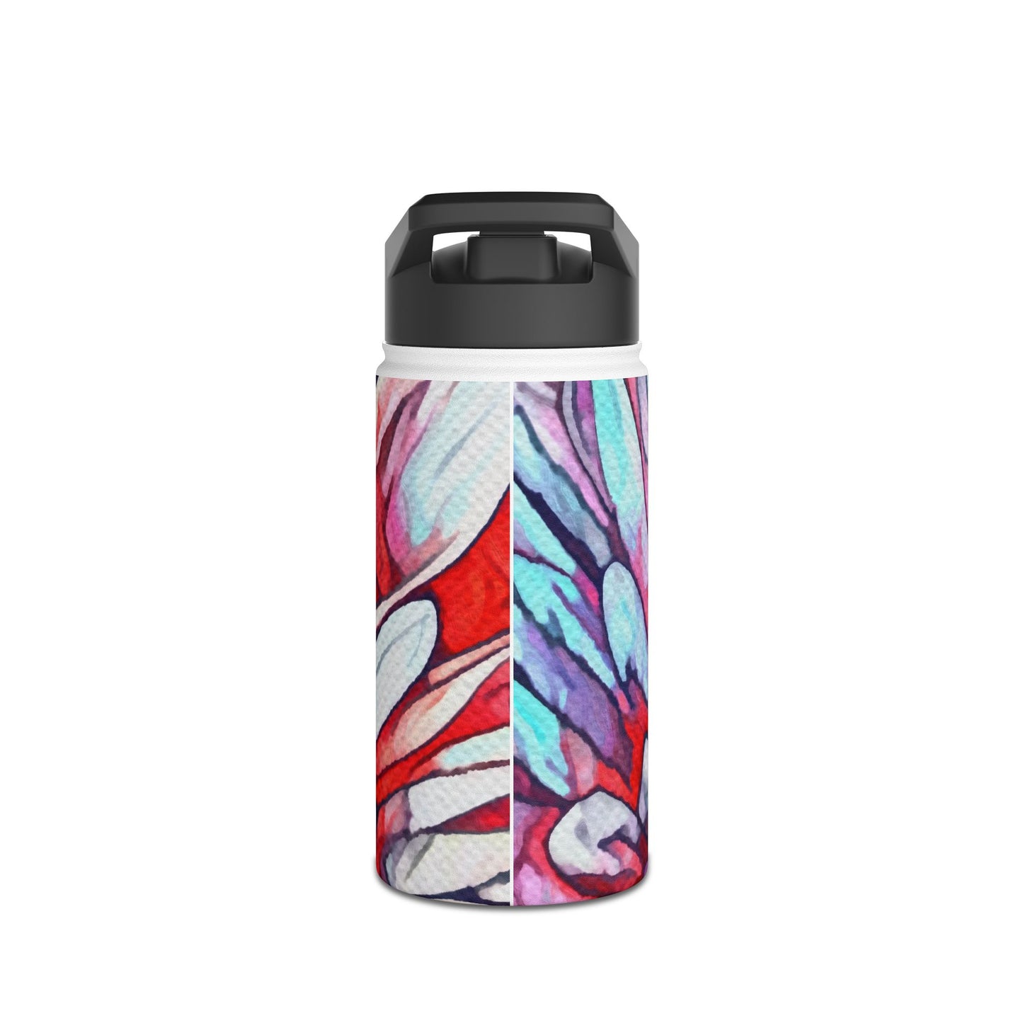 "Flora Burst" Stainless Steel Water Bottle | Art by Brooke Lumbus