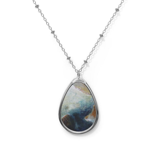 "Moon River" Oval Necklace | Art by Alex May