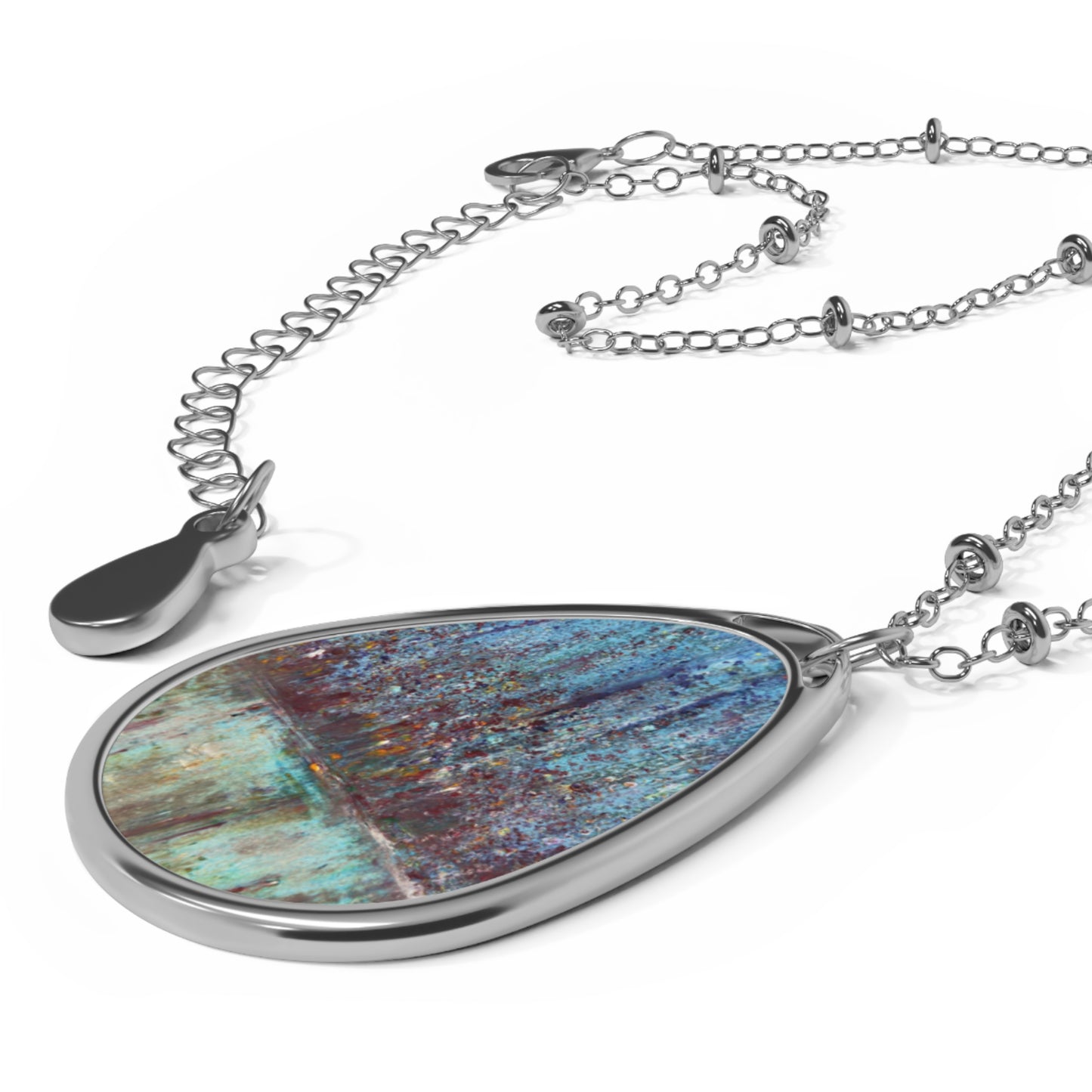 "City Lights" Oval Necklace | Art by Penny May Hineline