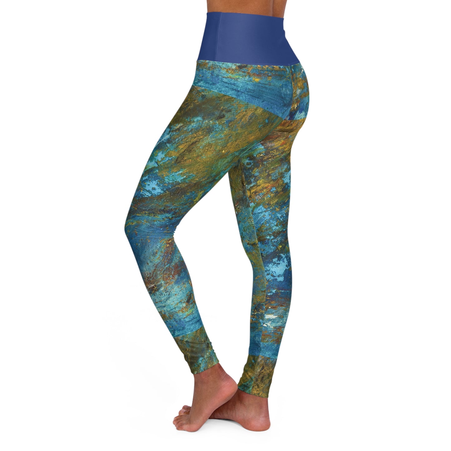 "Rhythmic Reverie" High Waisted Leggings | Art by Penny May Hineline