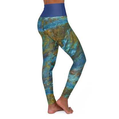 "Rhythmic Reverie" High Waisted Leggings | Art by Penny May Hineline