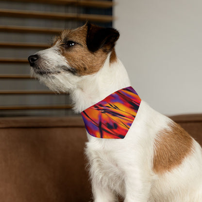 "Fire Dance" Pet Bandana Collar | Art by Brooke Lumbus