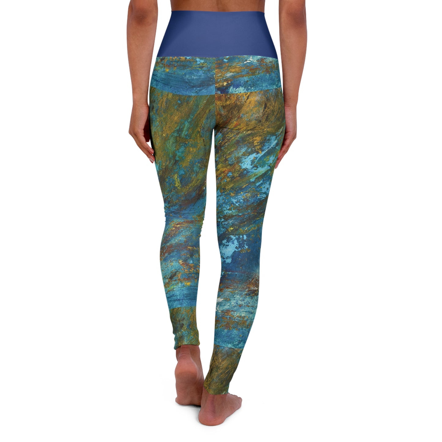 "Rhythmic Reverie" High Waisted Leggings | Art by Penny May Hineline