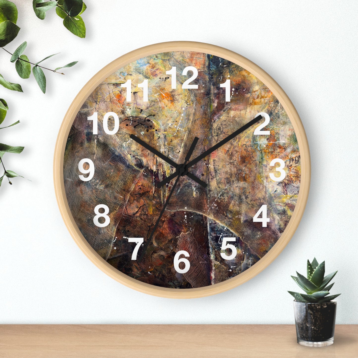 "Woven" Wall Clock | Art by Alex May