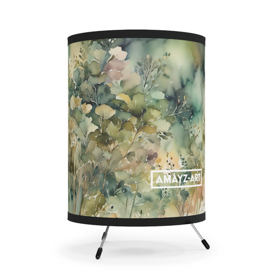 "Flora Dance" Tripod Lamp | Art by Brooke Lumbus