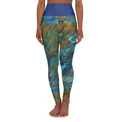 "Rhythmic Reverie" High Waisted Leggings | Art by Penny May Hineline